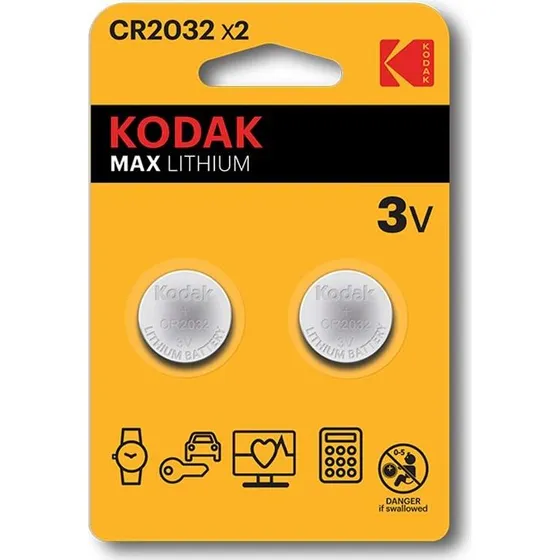 Kodak Max Lithium CR2032 3 V (2 stk.)