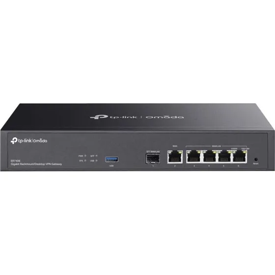 TP-Link ER7406 Gigabit Router, Sort, 5 LAN-porte