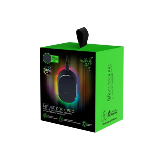 Razer Mouse Dock Pro Trådløs Opladningsdock med RGB