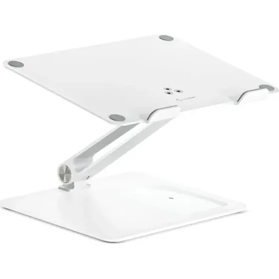 ALOGIC Elite Power Laptop Stand med Trådløs Oplader, Hvid