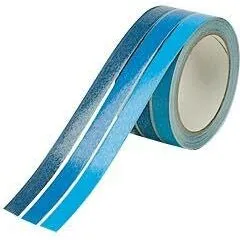 Dekotape 50 mm x 10 m – 3 blå striber
