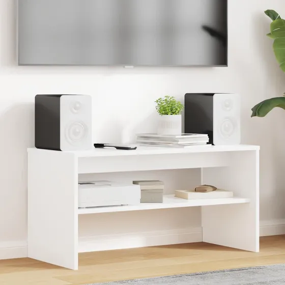 vidaXL TV-skab Hvid 80x35x40 cm Konstrueret Træ