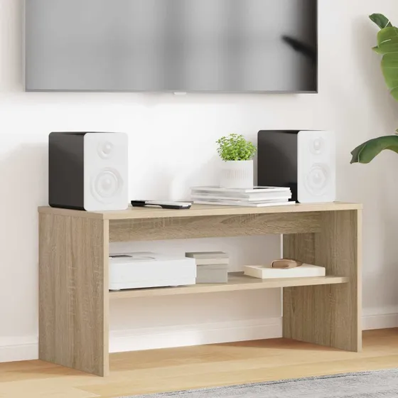 vidaXL TV-skab Sonoma eg 80 x 35 x 40 cm konstrueret træ