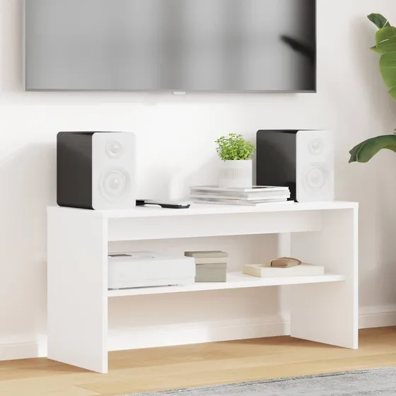 vidaXL TV-skab Hvid 80 x 30 x 40 cm Konstrueret træ
