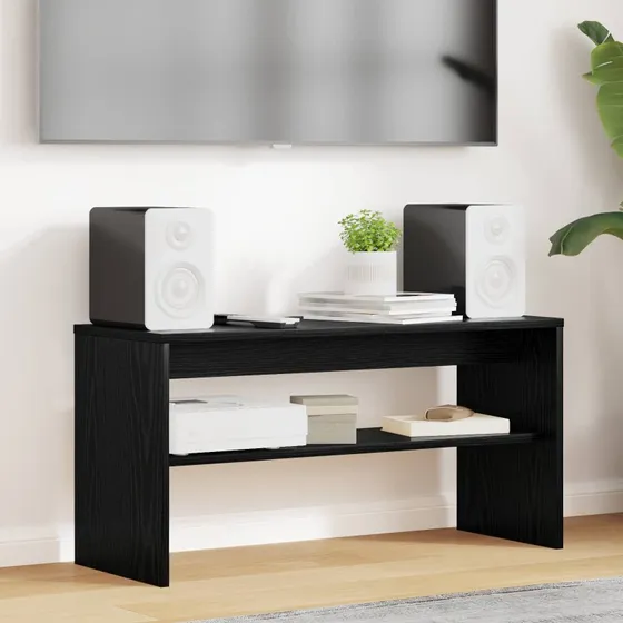 vidaXL TV-skab Sort 80 x 30 x 40 cm Konstrueret træ