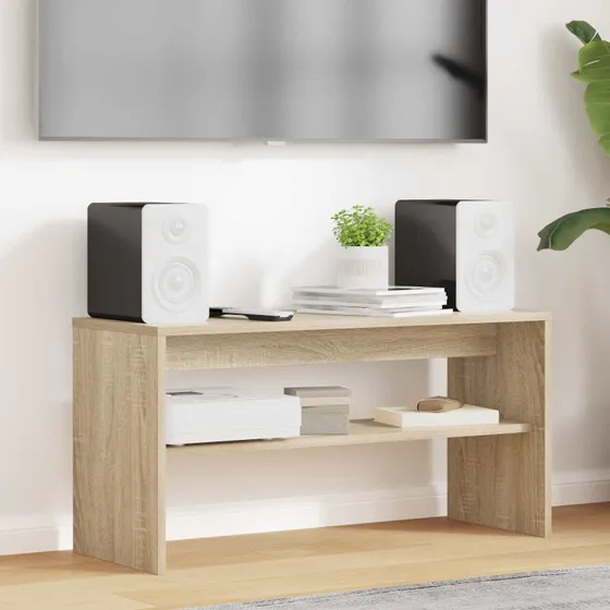vidaXL TV-skab Sonoma eg 80 x 30 x 40 cm Konstrueret træ