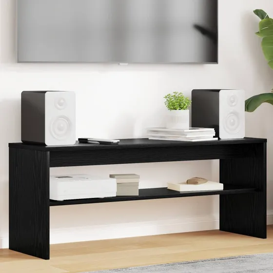 vidaXL TV-skab Sort 100 x 30 x 40 cm Konstrueret træ