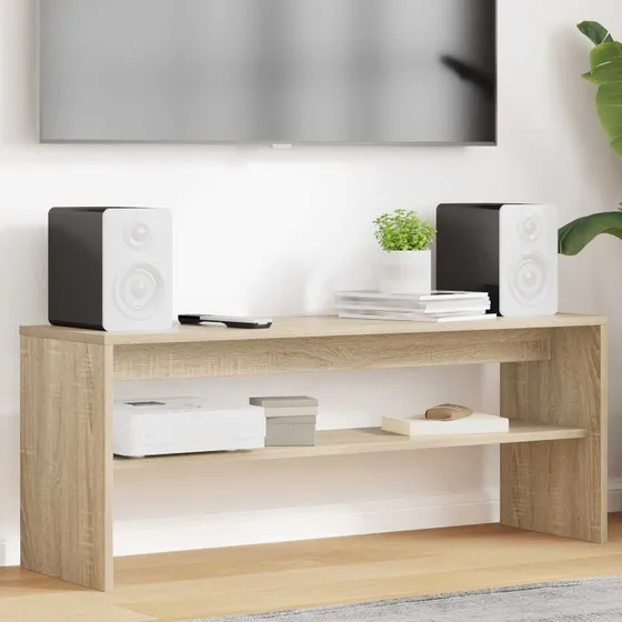 vidaXL TV-skab Sonoma eg 100 x 30 x 40 cm Konstrueret træ