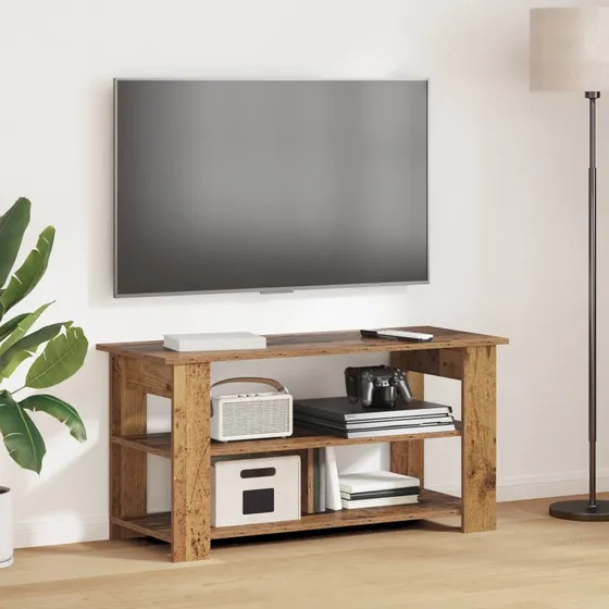 vidaXL TV stand Gammelt træ 100 x 40 x 50 cm