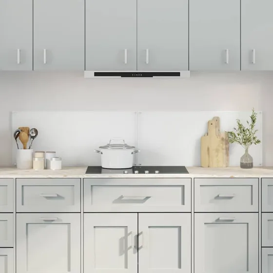 vidaXL Køkkenbacksplash 2 stk, transparent, 90 x 40 cm, hærdet glas