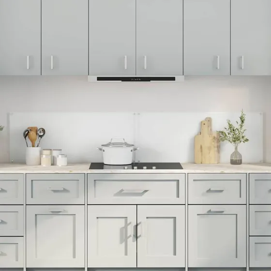 vidaXL Køkkenbacksplash 2 stk, 100 x 40 cm, transparent, hærdet glas