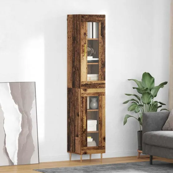 vidaXL Highboard Gammelt Træ 180 cm Konstrueret Træ