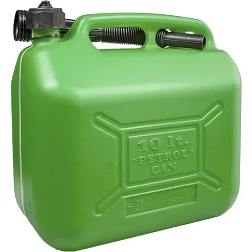 Sprehn benzindunk 10 L - UN-godkendt, grøn, fleksibel hældetud