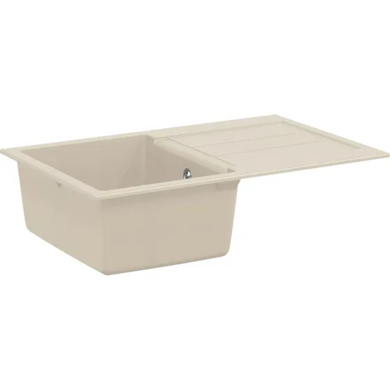 vidaXL Vask Beige 780 x 500 mm, 80% Kvarts & 20% Resin