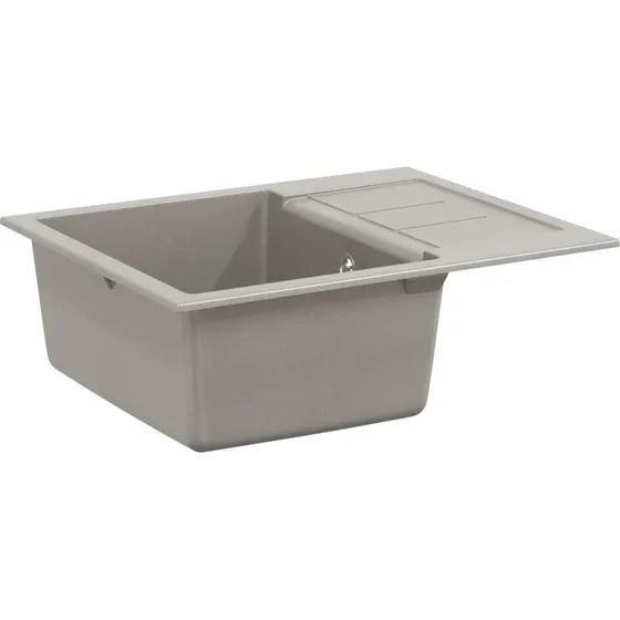 vidaXL Vask Grå 620 x 500 mm med 80% Kvarts og 20% Resin