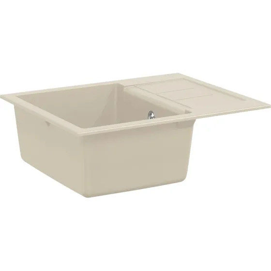 vidaXL Vask Beige 620 x 500 mm, 80% Kvarts, 20% Resin