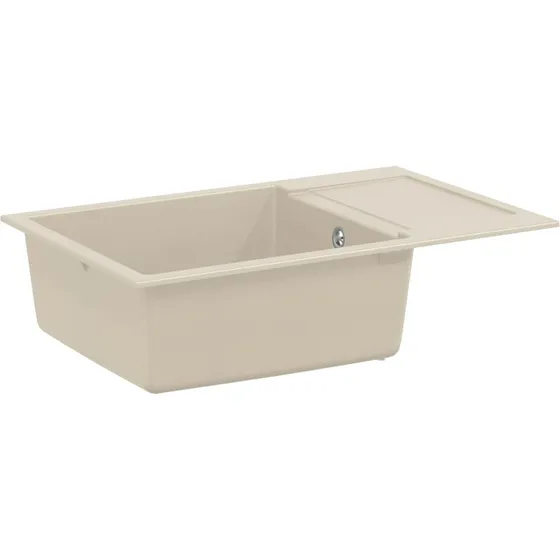 vidaXL Vask Beige 780 x 500 mm med 80% Kvarts og 20% Resin