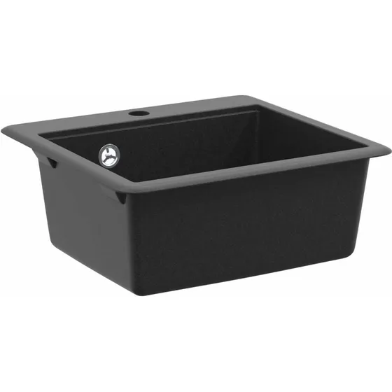 vidaXL Vask Sort 470 x 440 mm Granit