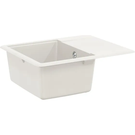 vidaXL Vask Hvid 560 x 460 mm 80% Kvarts og 20% Resin