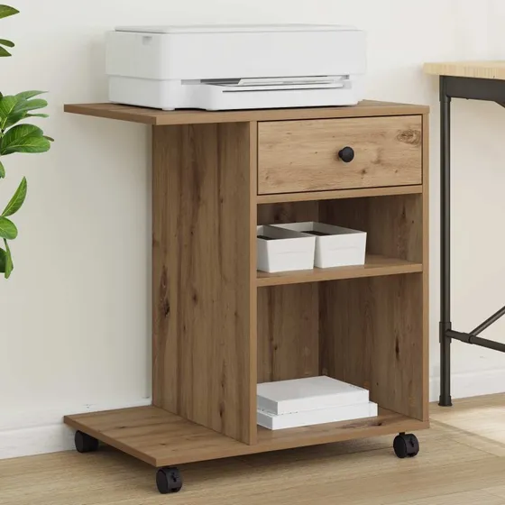 vidaXL Printerstand Artisan 60 x 40 x 68,5 cm Konstrueret Træ