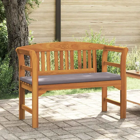 vidaXL Rosebænk Naturlig 114 x 46 x 82,5 cm Massivt Akacietræ