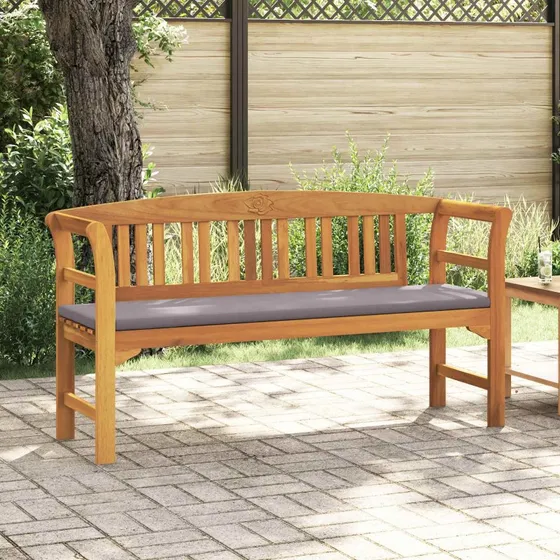 vidaXL Rosebænk Naturlig 157 x 46 x 82,5 cm Massivt Akacietræ