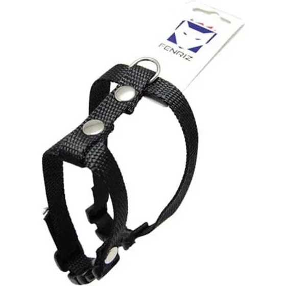 Fenriz Kattesele sort - 1,5 cm (S:25-45 / M:30-60)