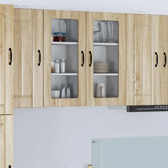 vidaXL Køkkenskab Lucca Sonoma-eg 40x31x80 cm Konstrueret træ