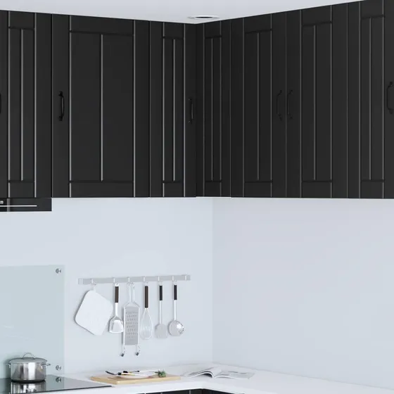 vidaXL Køkkenskab Lucca Sort 57x57x80 cm Konstrueret Træ