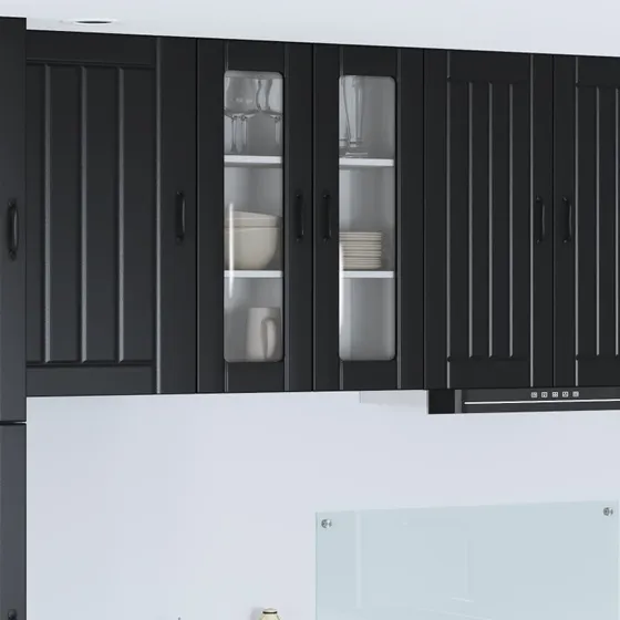 vidaXL Køkkenskab Lucca Sort 60x31x80 cm Konstrueret Træ