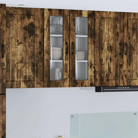 vidaXL Køkkenskab Lucca Røget Eg 60x31x80 cm Konstrueret Træ