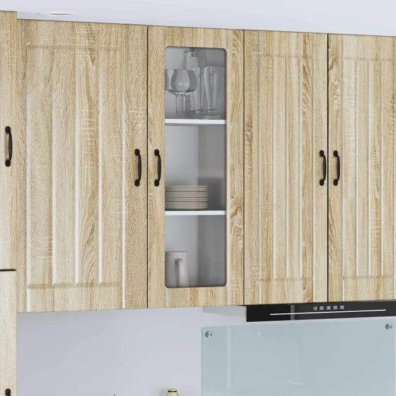 vidaXL Køkkenskab Lucca Sonoma-eg 40x31x100 cm Konstrueret træ