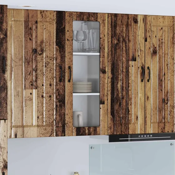 vidaXL Køkkenskab Lucca Gammelt Træ 40x31x100 cm Konstrueret Træ