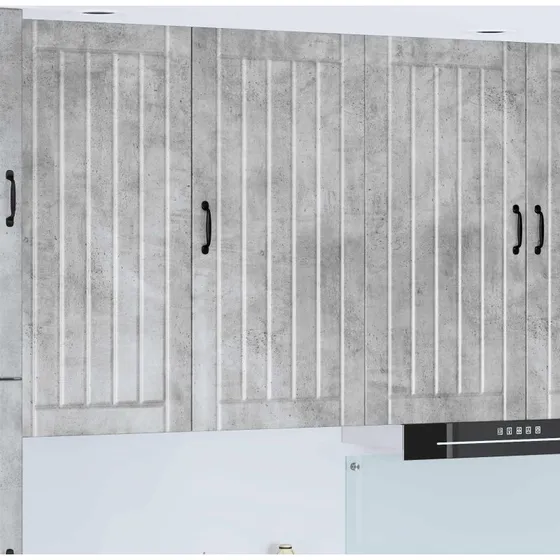 vidaXL Køkkenskab Lucca Betongrå 50x31x100 cm Konstrueret Træ
