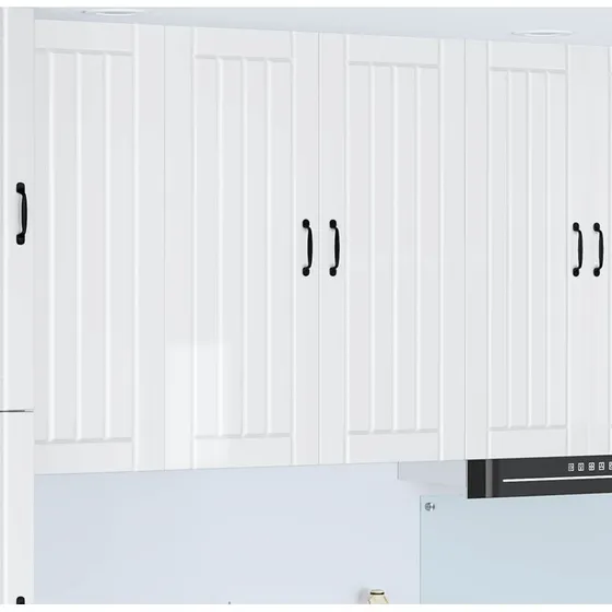 vidaXL Køkkenskab Lucca Hvid Højglans 80 x 31 x 100 cm