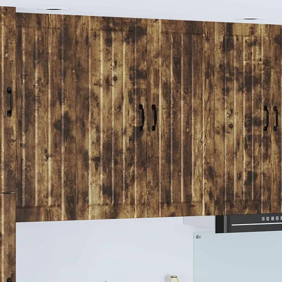 vidaXL Køkkenskab Lucca Røget Eg 80x31x100 cm Konstrueret Træ
