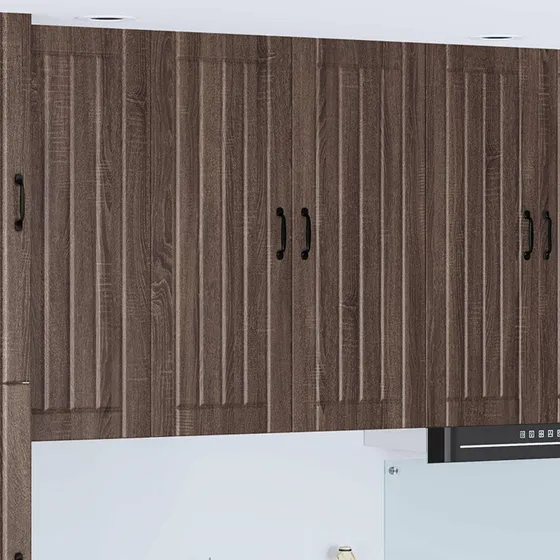 vidaXL Vægskab Lucca Brunt 80 x 31 x 100 cm Konstrueret Træ