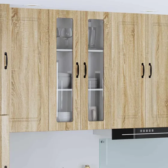 vidaXL Vægskab Lucca Sonoma-eg 60x31x100 cm Konstrueret træ