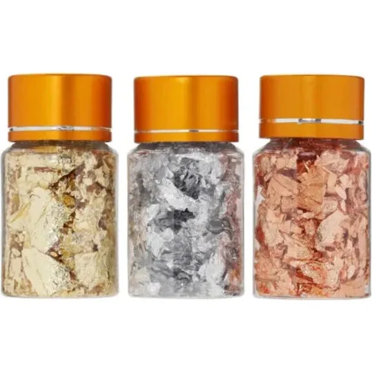 Nailster Flake Sæt — Art Flakes i 5,5 cm dåser