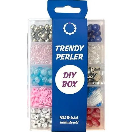 Perler til smykker inkl. nål og elastik