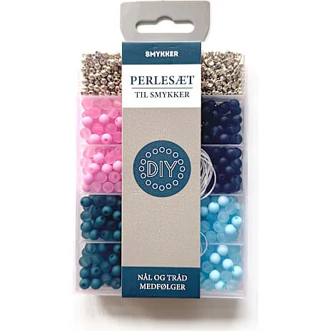 Perlesæt - blå (fra 4 år)