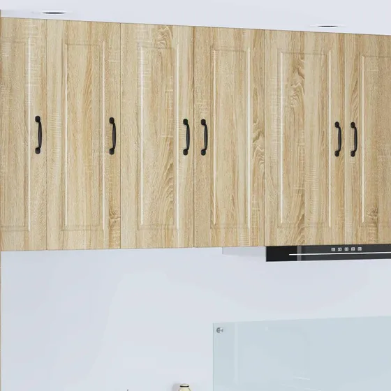 vidaXL Køkkenskab 2 stk Sonoma eg 30 x 31 x 80 cm Konstrueret træ