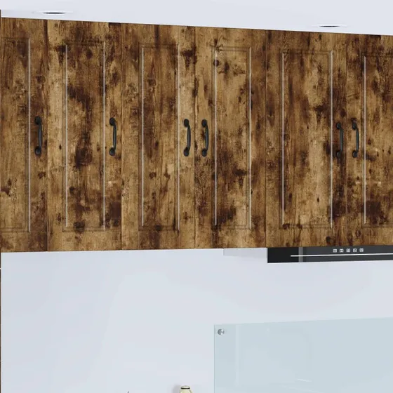 vidaXL Køkkenskab 2 stk Røget eg 30 x 31 x 80 cm Konstrueret træ