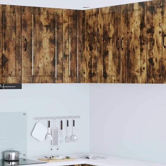 vidaXL Køkkenskab Røget Eg 57x57x80 cm Konstrueret Træ
