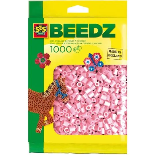 SES Creative Beedz - 1000 metal pink perler (5 mm)