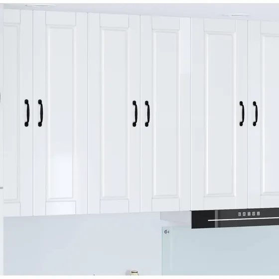 vidaXL Køkkenskab Høj gloss hvid 60x31x100 cm