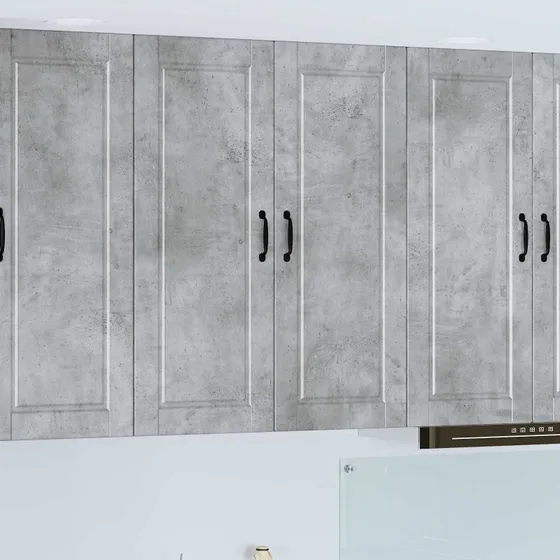 vidaXL Køkkenskab Beton Grå 80x31x100 cm Konstrueret Træ