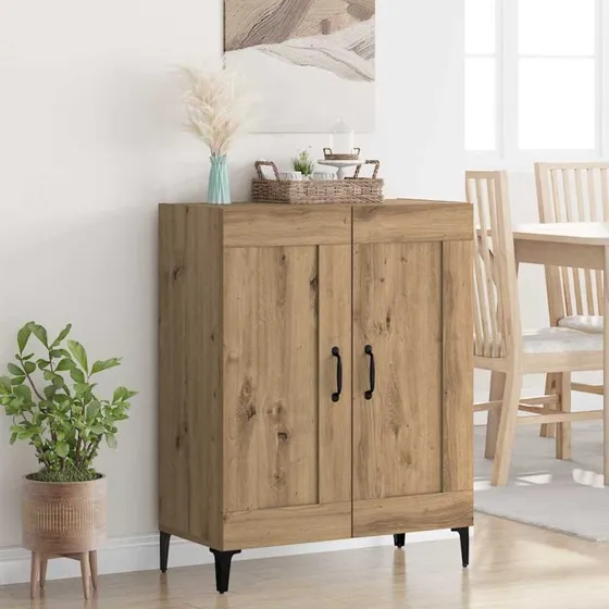 vidaXL Sideboard Artisan Egetræ 69,5 x 34 x 90 cm