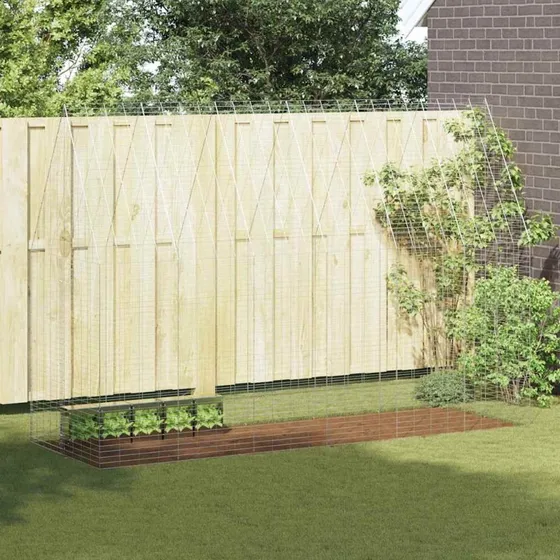 vidaXL Kanin Bur Sølv 300 x 100 x 210 cm Galvaniseret Stål