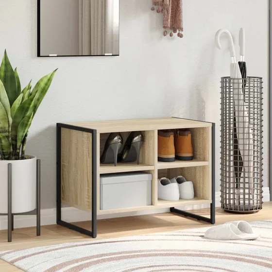 vidaXL Sko Skab Sonoma 60x35x44 cm Konstrueret Træ